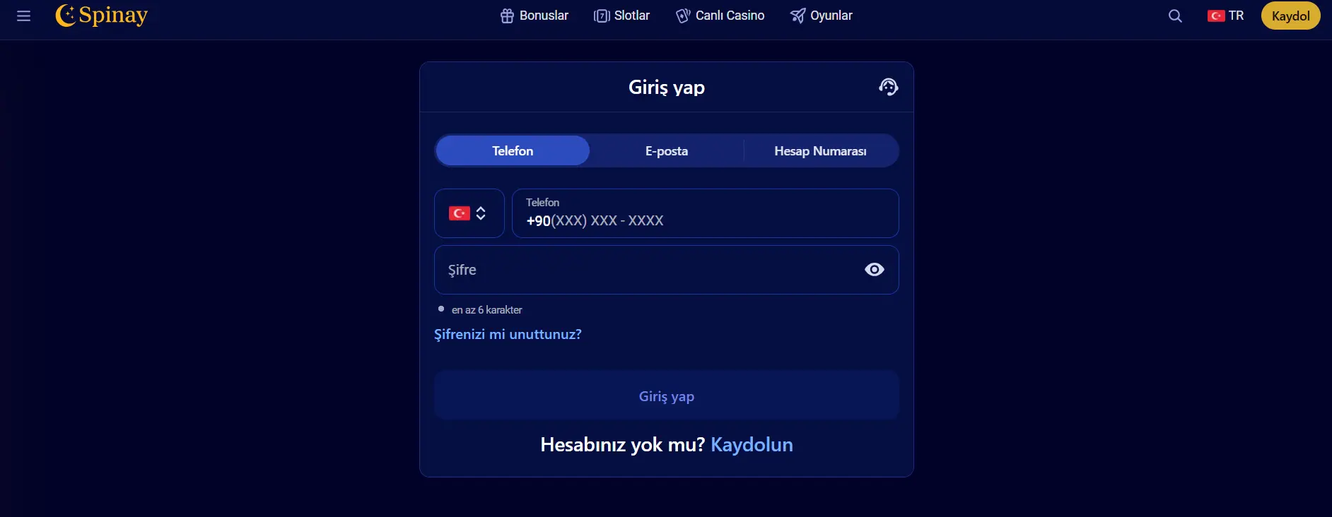Spinay Casino – Online Oyunlar, Bonuslar ve Mobil Deneyim image 2